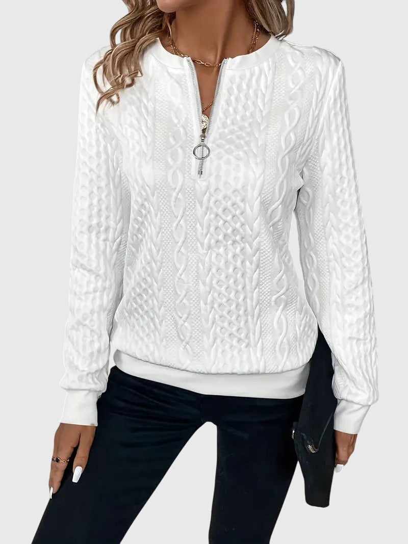 Nora | Zip Neck Jumper