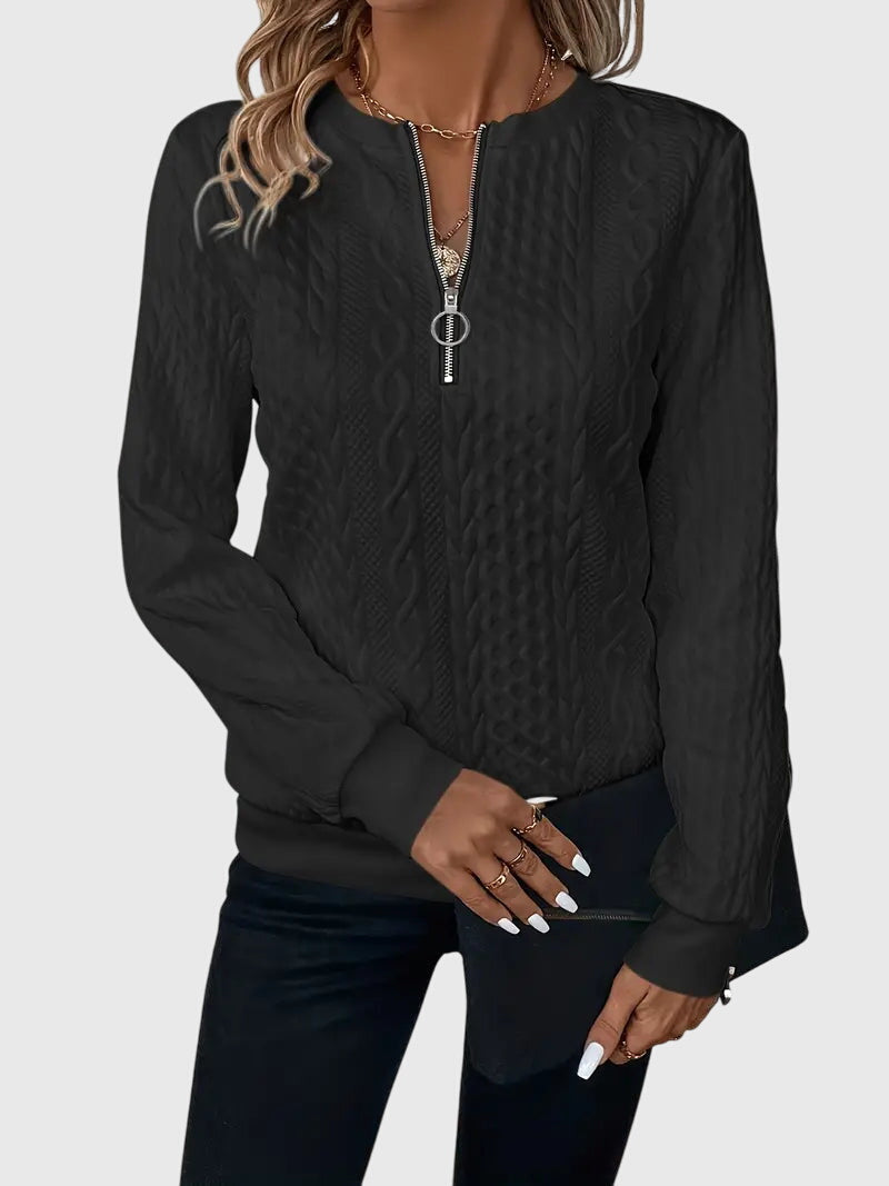 Nora | Zip Neck Jumper