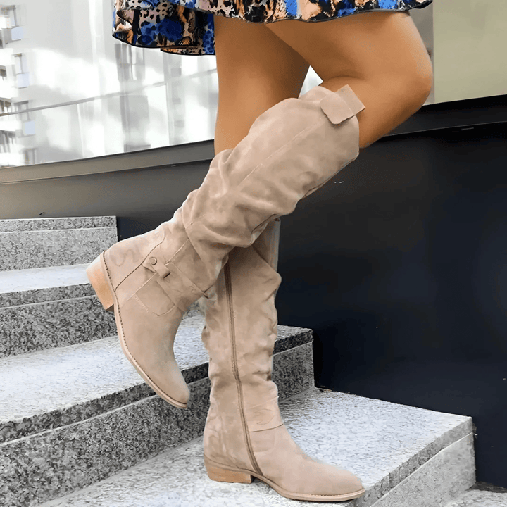 Skyler | Stylish Suede Knee-High Boots