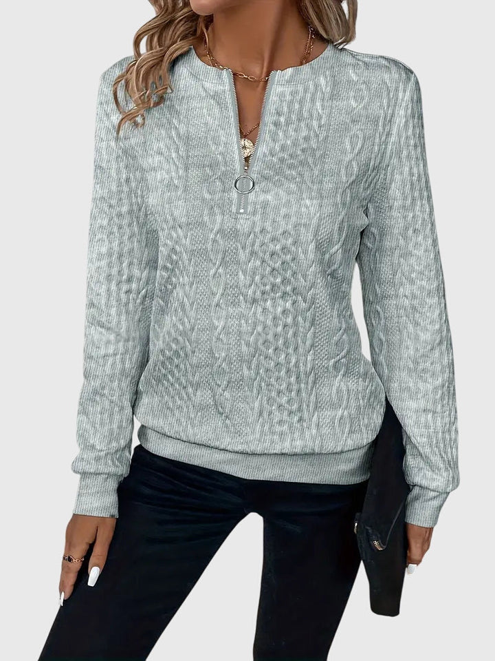 Nora | Zip Neck Jumper