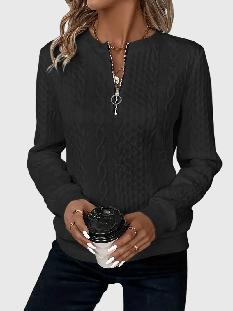 Nora | Zip Neck Jumper