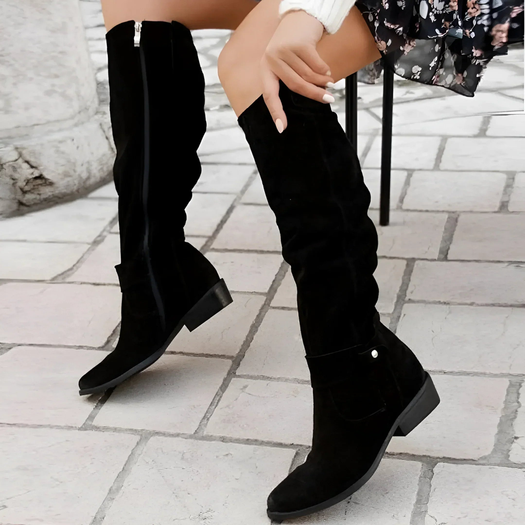 Skyler | Stylish Suede Knee-High Boots