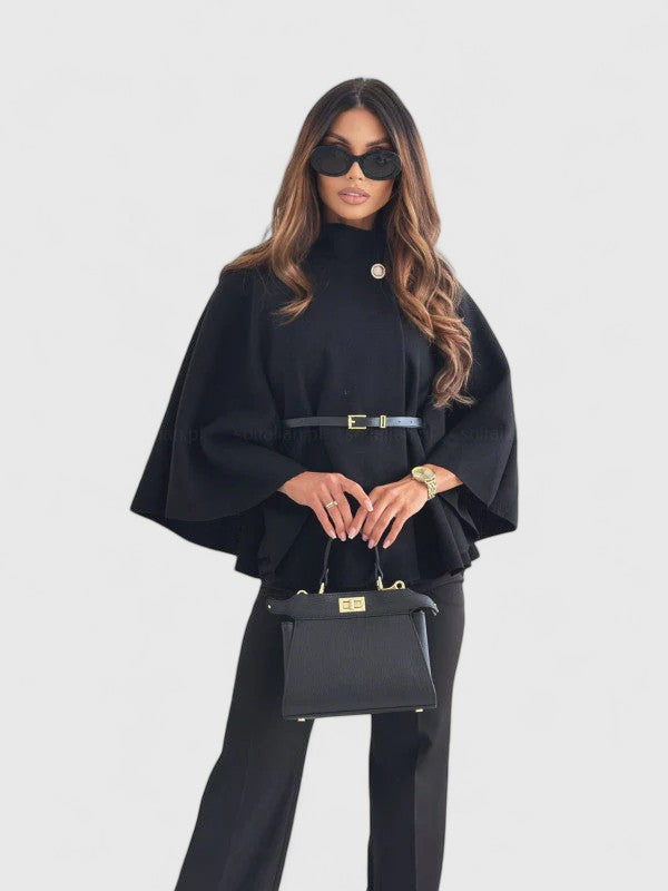 Isla | Belted Jacket with Butterfly Sleeves