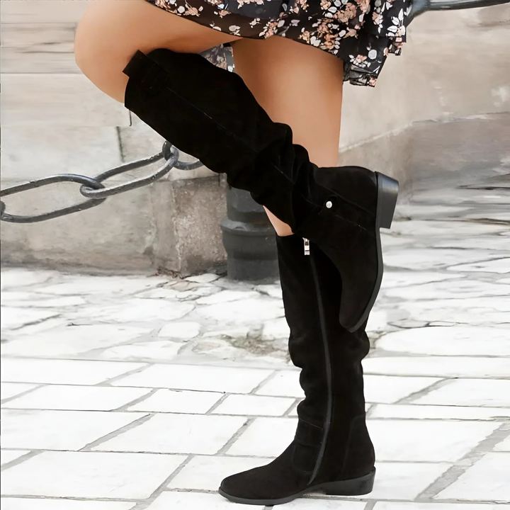 Skyler | Stylish Suede Knee-High Boots