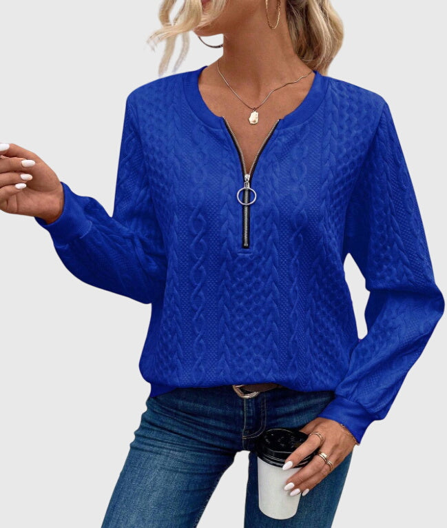 Nora | Zip Neck Jumper