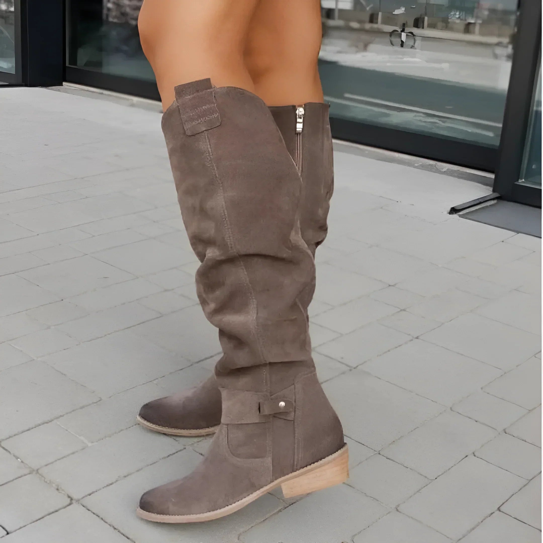 Skyler | Stylish Suede Knee-High Boots