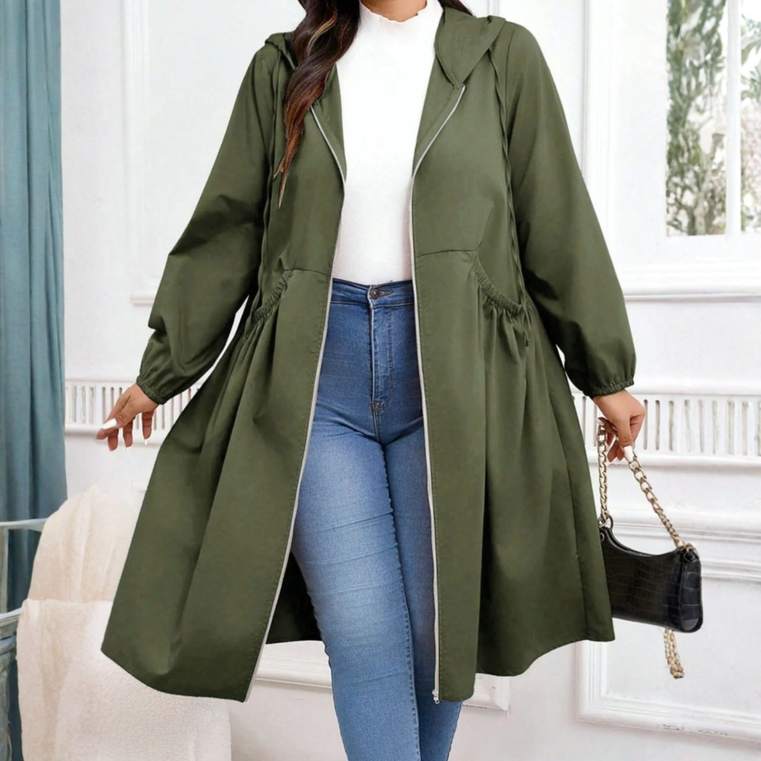 Pippa | Casual Hooded Coat with Drawstring