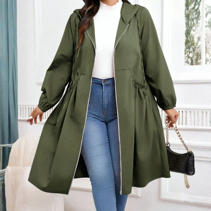 Pippa | Casual Hooded Coat with Drawstring