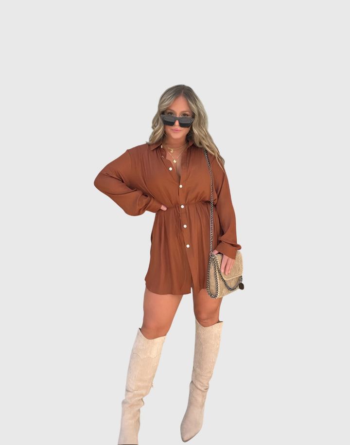 Nova | Romper Dress with Built-In Shorts