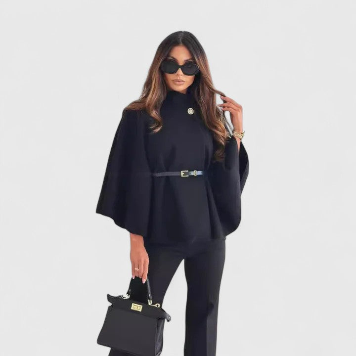 Isla | Belted Jacket with Butterfly Sleeves