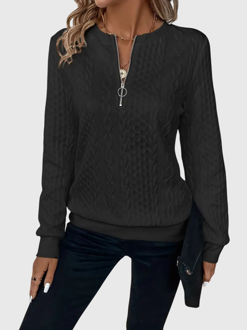 Nora | Zip Neck Jumper