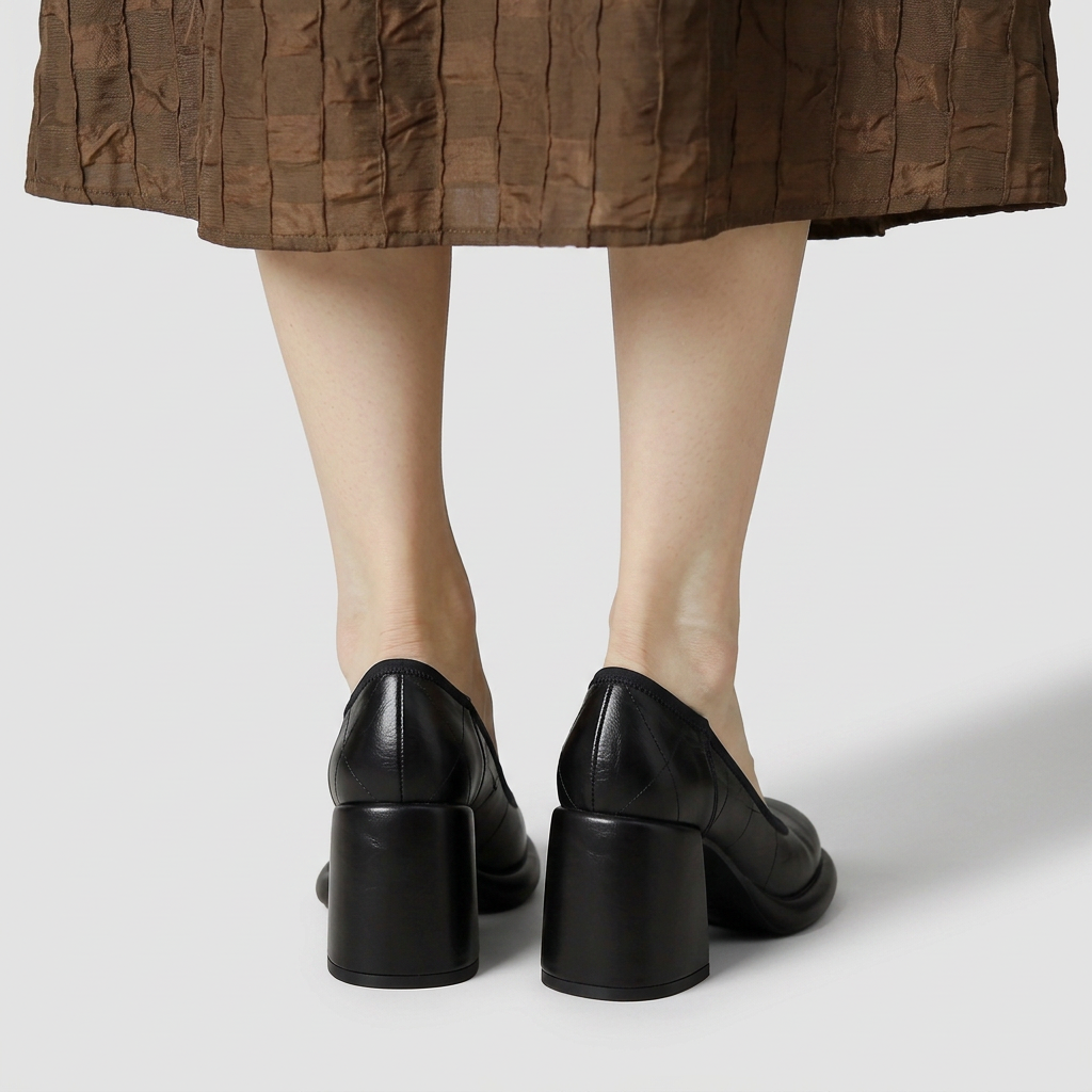 Rebecca | Classic Block Heel Court Shoes