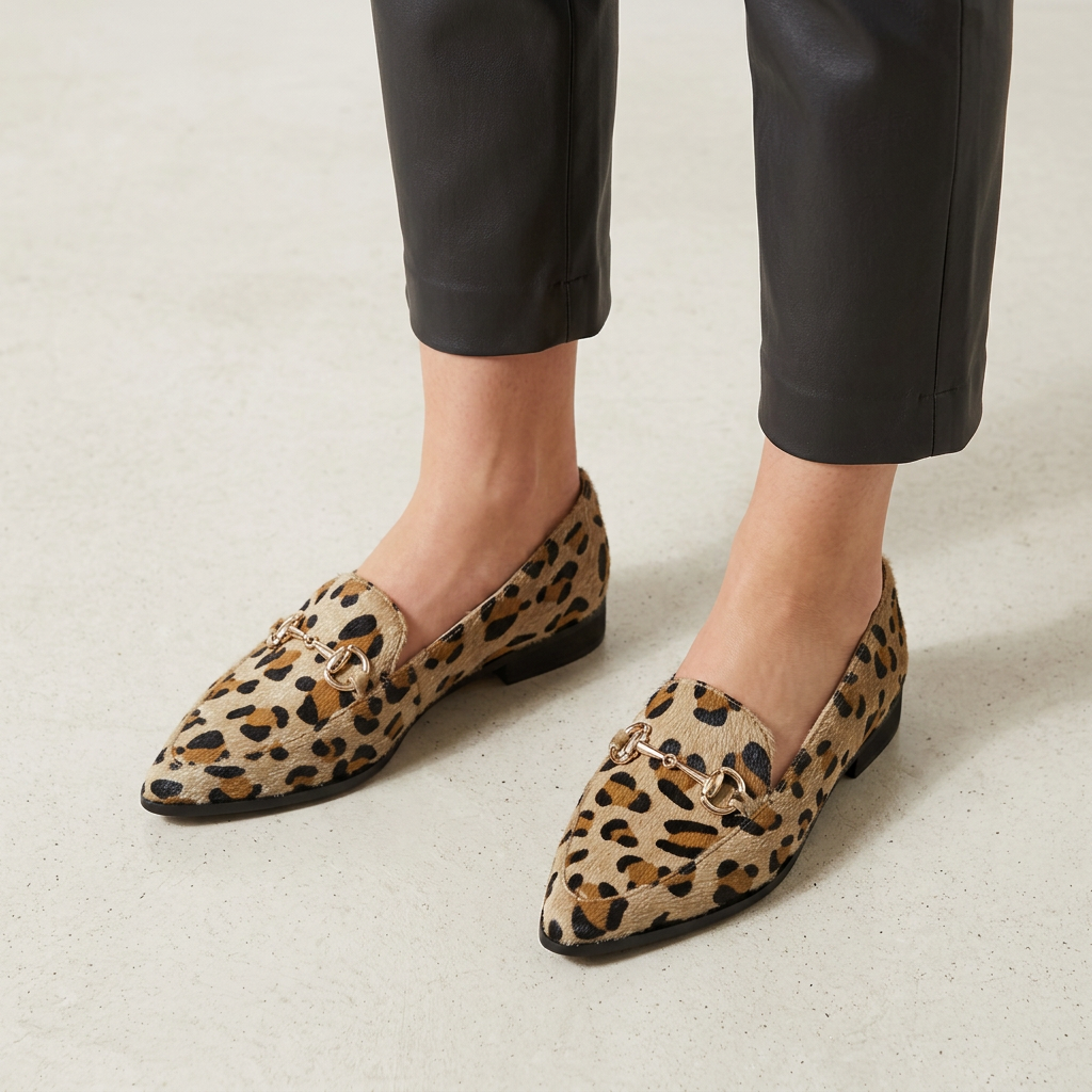Judith | Orthopaedic Loafers with Subtle Animal Texture