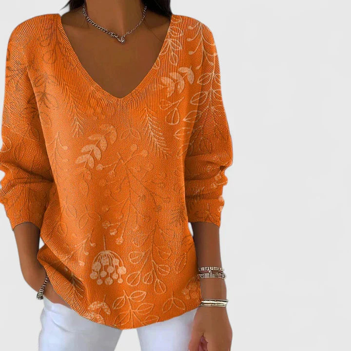 Faye | Relaxed V-Neck Top