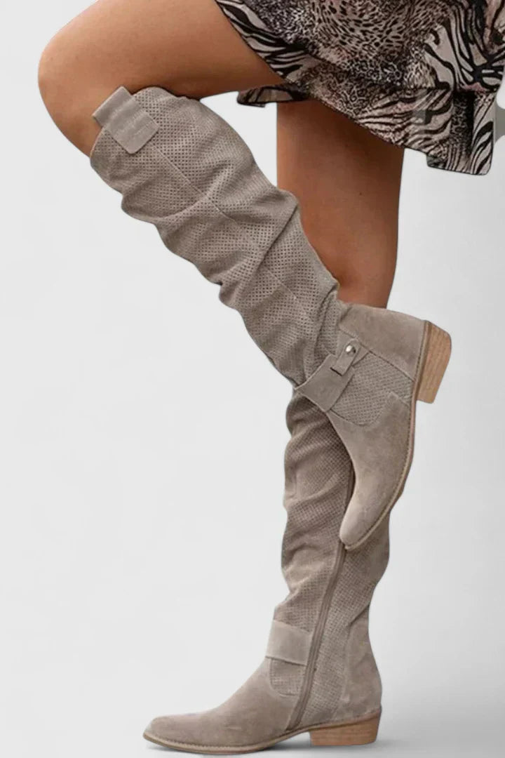 Libby | Vintage-Style Knee-High Boots