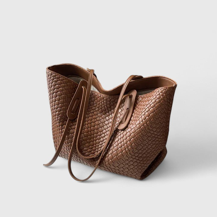 Ruby | Woven Tote Bag with Spacious Interior