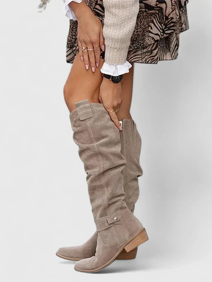 Libby | Vintage-Style Knee-High Boots