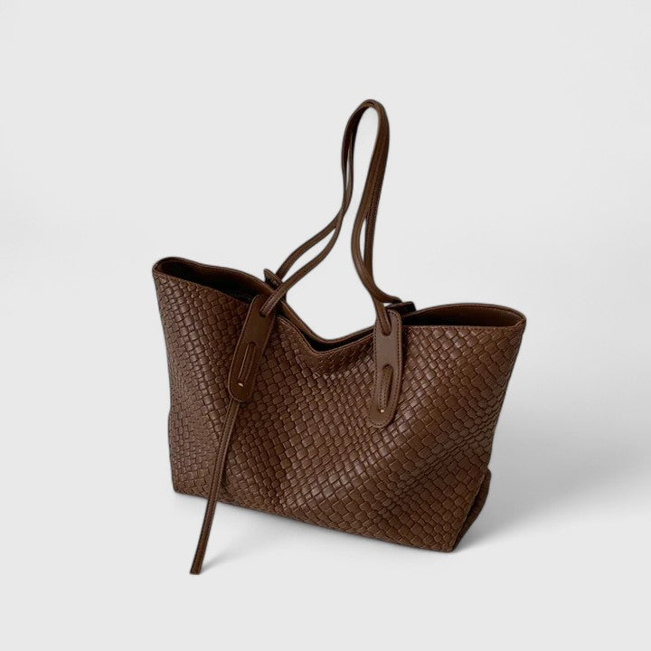 Ruby | Woven Tote Bag with Spacious Interior