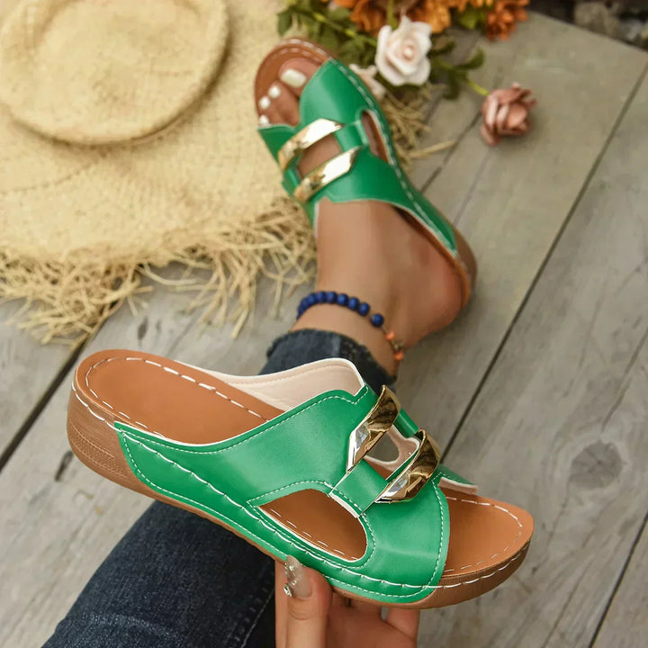 Lina | Orthopaedic Wedge Sandals with Extra Height