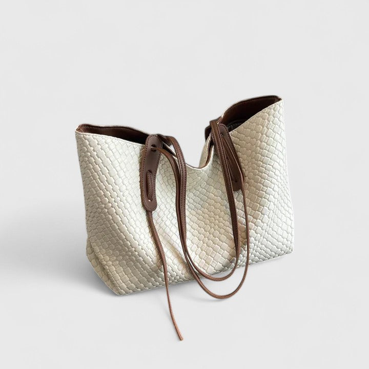 Ruby | Woven Tote Bag with Spacious Interior