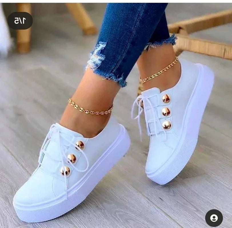 Serena | Orthopaedic Platform Trainers with Round Toe