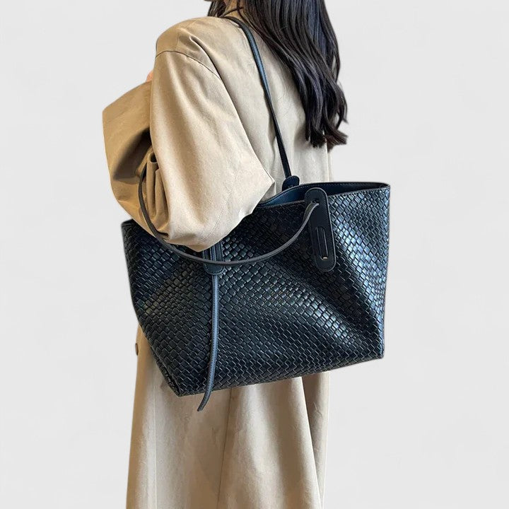 Ruby | Woven Tote Bag with Spacious Interior