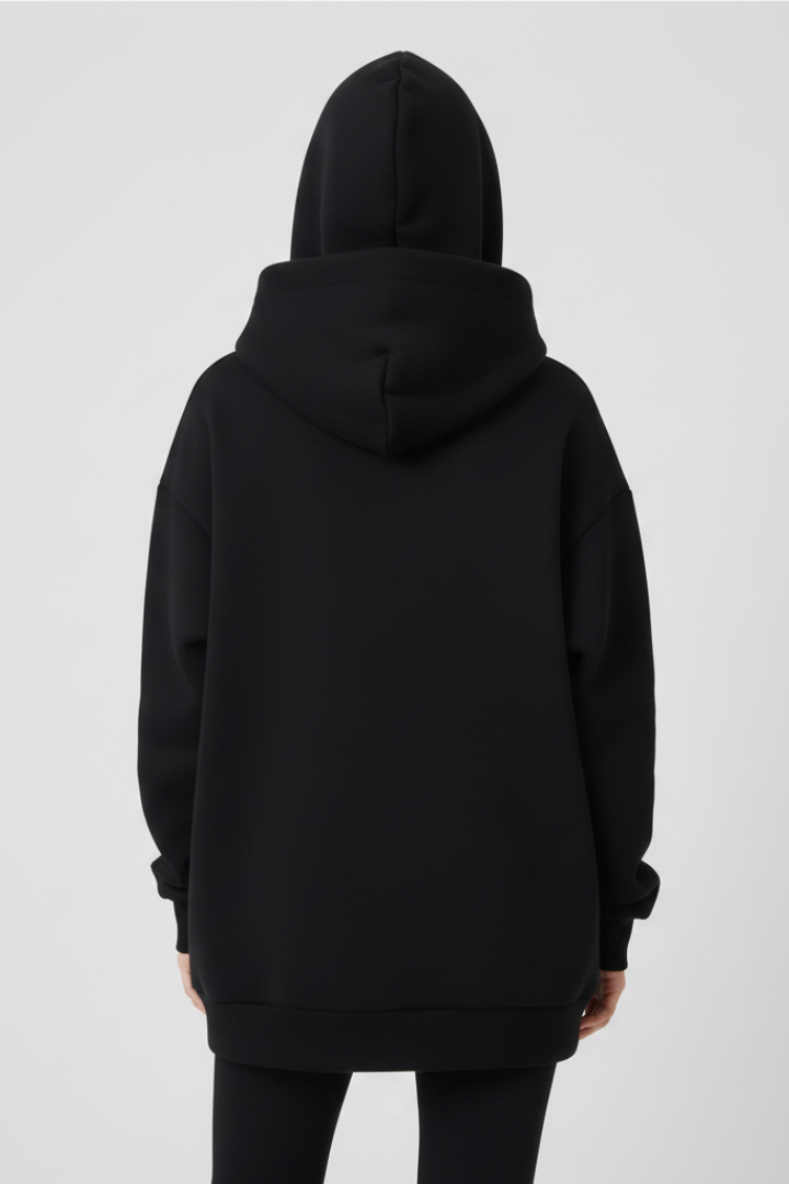 Gabriella | Cosy Hoodie with High Neck and Wide Hood