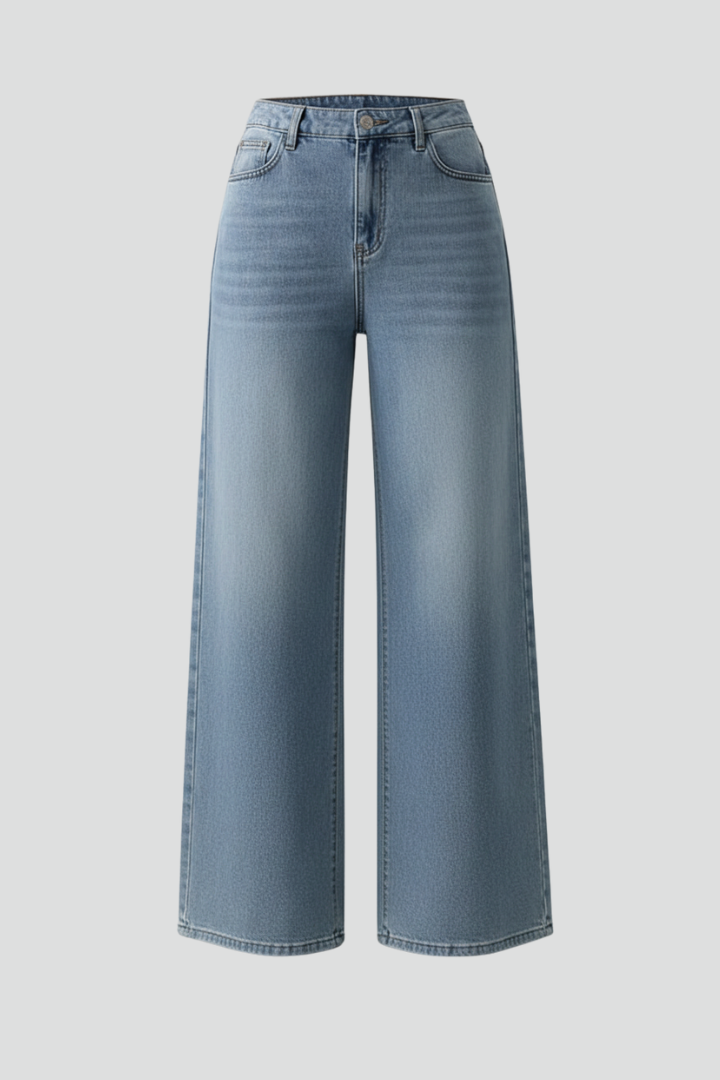 Evelyn | High-Rise Wide-Leg Denim Jeans