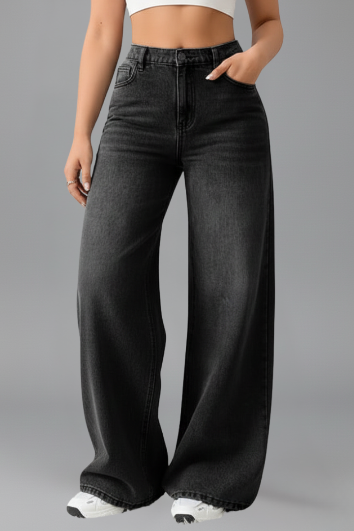 Evelyn | High-Rise Wide-Leg Denim Jeans