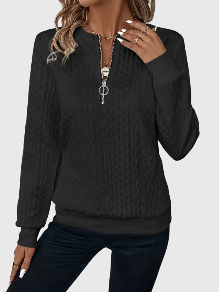Nora | Zip Neck Jumper