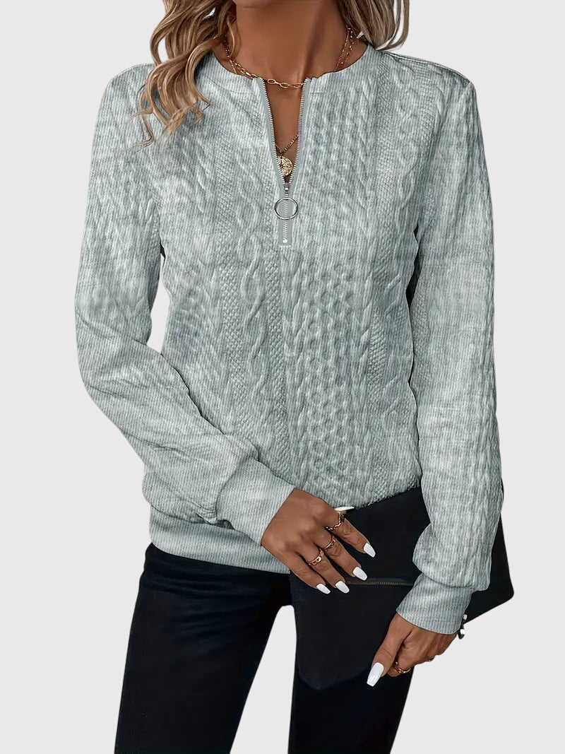 Nora | Zip Neck Jumper
